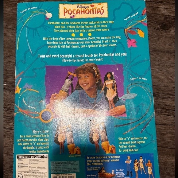 Vintage Pocahontas Barbie from 1995 New - Picture 3 of 5